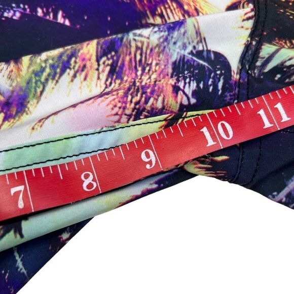 Roxy Mens Palm Tree Print Swim Board Shorts Multicolor Tropical Size Medium - Picture 3 of 7